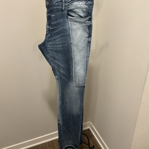 Men’s blue jeans like new two toned and patched in some areas - Picture 12 of 15